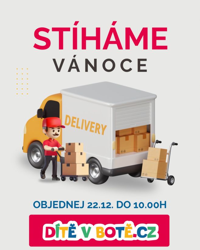 🎄 Vánoční doručení z e-shopu 🎄 Objednávky vytvořené do 22. 12. do 10:00h odešleme tak, aby byly s největší...